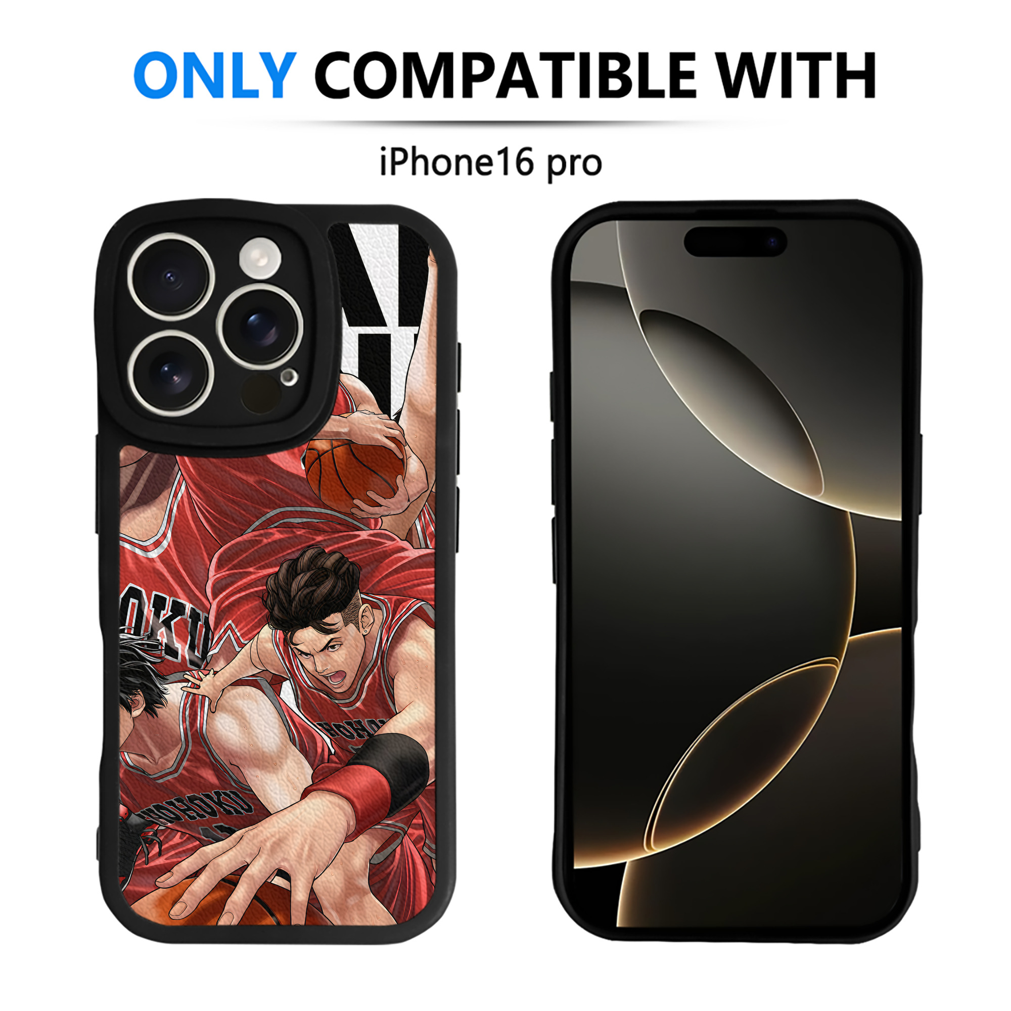 （画像用） SLAM DUNK／スラムダンク 【iPhone 16シリーズ対応】シリコンスマホケース（レザー調） 材質：シリコン